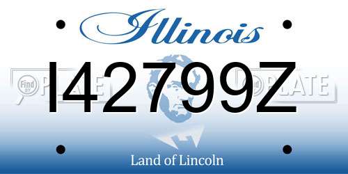 I42799Z Illinois License Plate