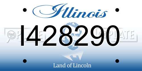 I428290 Illinois License Plate