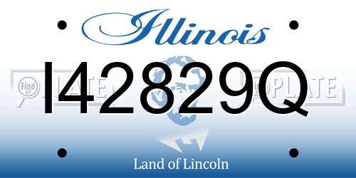 I42829Q Illinois License Plate