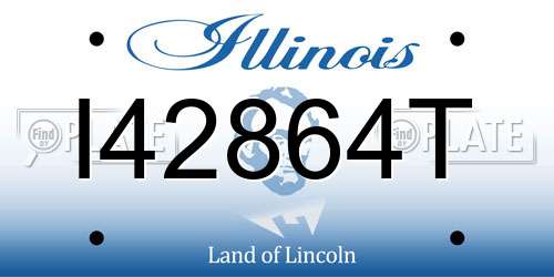 I42864T Illinois License Plate