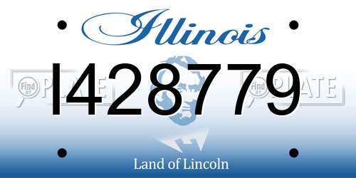 I428779 Illinois License Plate