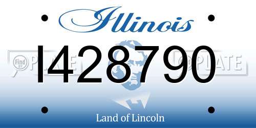 I428790 Illinois License Plate