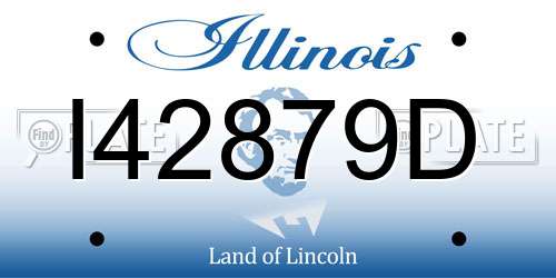 I42879D Illinois License Plate