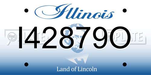 I42879O Illinois License Plate