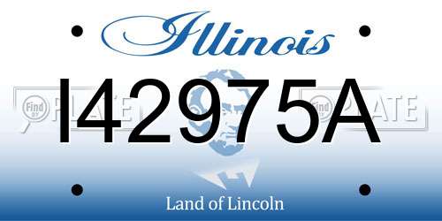 I42975A Illinois License Plate