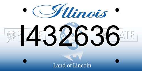 I432636 Illinois License Plate