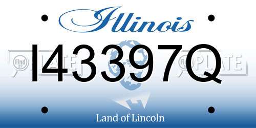 I43397Q Illinois License Plate