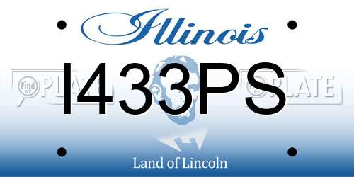 I433PS Illinois License Plate