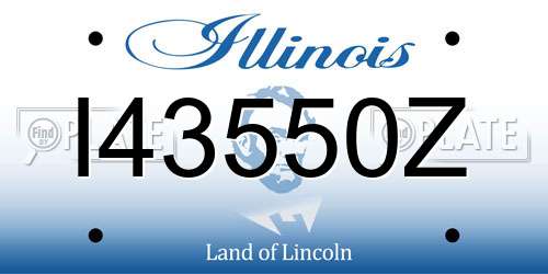 I43550Z Illinois License Plate