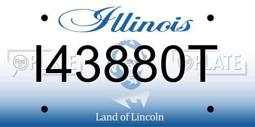 I43880T Illinois License Plate