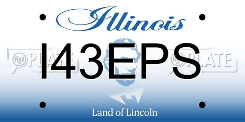 I43EPS Illinois License Plate