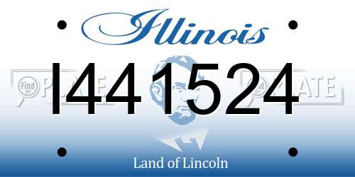 I441524 Illinois License Plate