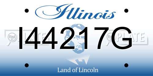 I44217G Illinois License Plate