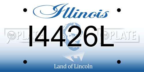 I4426L Illinois License Plate