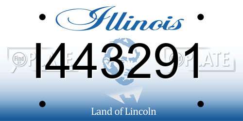 I443291 Illinois License Plate