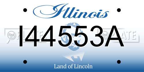 I44553A Illinois License Plate