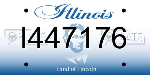 I447176 Illinois License Plate