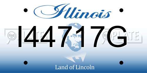 I44717G Illinois License Plate