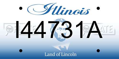 I44731A Illinois License Plate