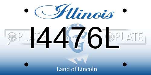 I4476L Illinois License Plate