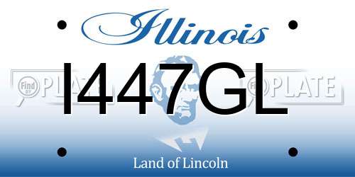I447GL Illinois License Plate