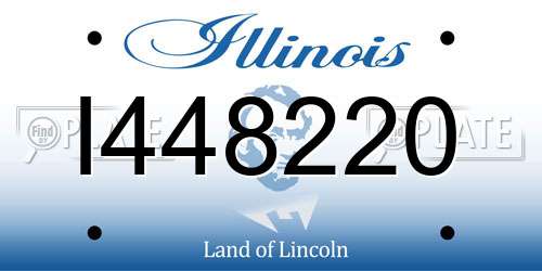 I448220 Illinois License Plate