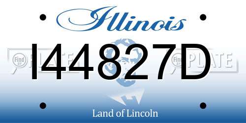 I44827D Illinois License Plate