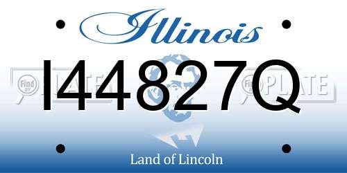 I44827Q Illinois License Plate