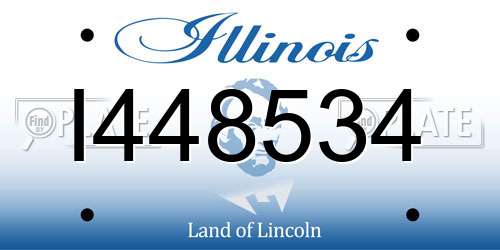 I448534 Illinois License Plate