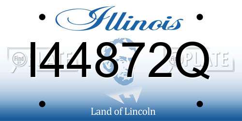 I44872Q Illinois License Plate