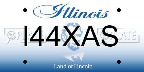I44XAS Illinois License Plate