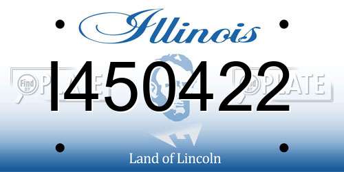 I450422 Illinois License Plate