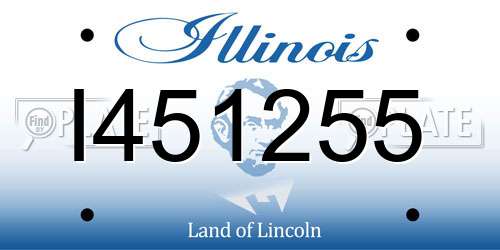I451255 Illinois License Plate