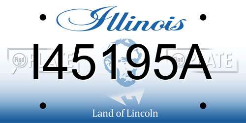 I45195A Illinois License Plate