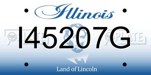 I45207G Illinois License Plate
