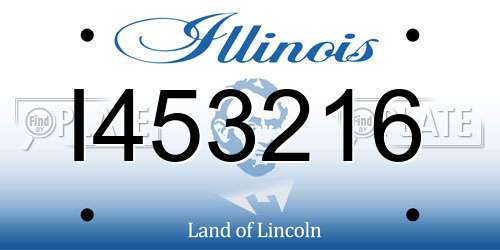 I453216 Illinois License Plate