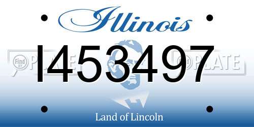 I453497 Illinois License Plate