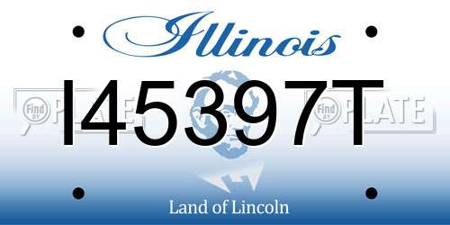 I45397T Illinois License Plate