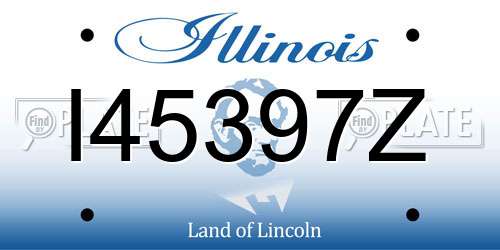 I45397Z Illinois License Plate