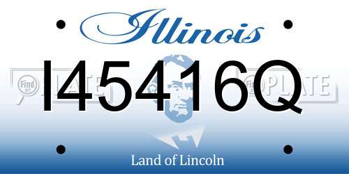 I45416Q Illinois License Plate