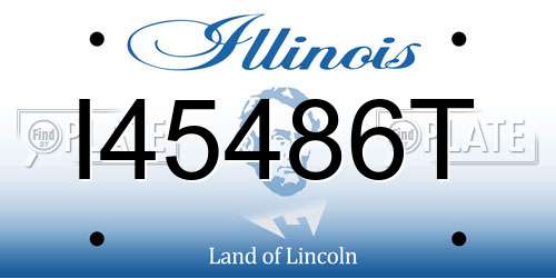 I45486T Illinois License Plate