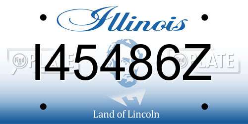I45486Z Illinois License Plate