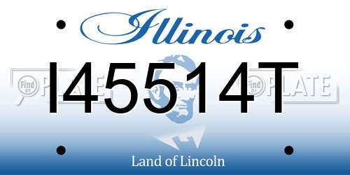 I45514T Illinois License Plate
