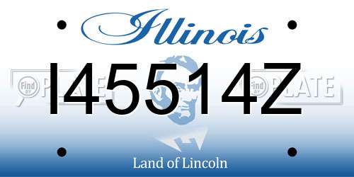 I45514Z Illinois License Plate