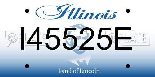 I45525E Illinois License Plate