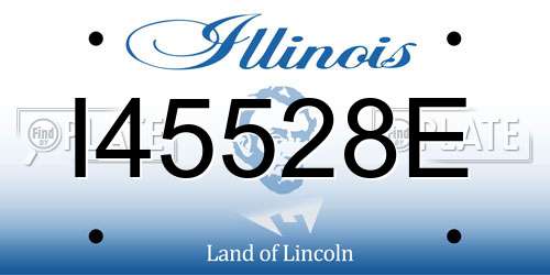 I45528E Illinois License Plate