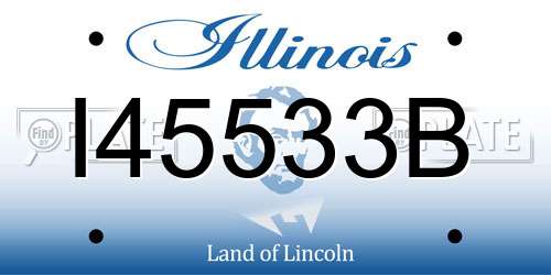 I45533B Illinois License Plate