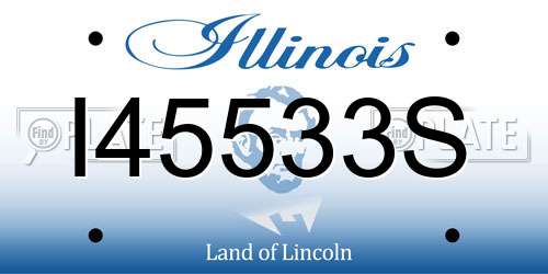 I45533S Illinois License Plate