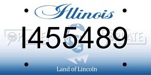 I455489 Illinois License Plate