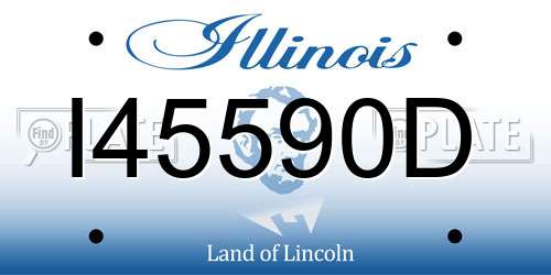 I45590D Illinois License Plate